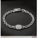 Emerald Solitaire Tennis Bracelet