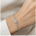 Emerald Solitaire Tennis Bracelet