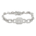 Emerald Solitaire Tennis Bracelet