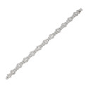 Oval Halo Tennis Bracelet