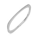 Celeste Pavé Silver Bangle Bracelet