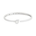Aurora Pear Halo Open Bracelet
