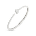 Aurora Pear Halo Open Bracelet
