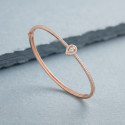 Rosé Amour Heart Bangle