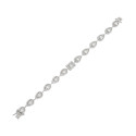 Imperial Emerald Cut Tennis Bracelet 925 Silver