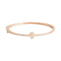 Rosé Amour Heart Bangle