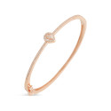 Rosé Amour Heart Bangle