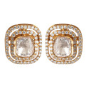 Regal Cushion Halo Kundan Studs