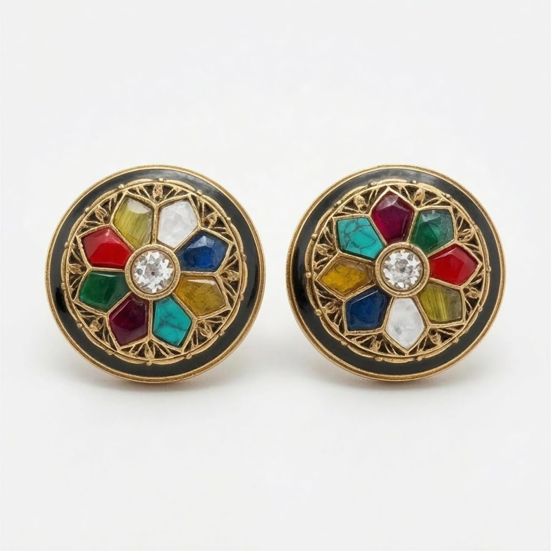 Navratna Earrings