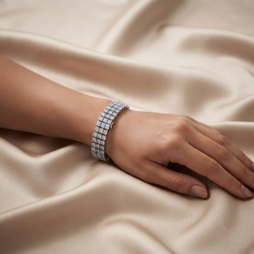 Classic CZ Link Bracelet