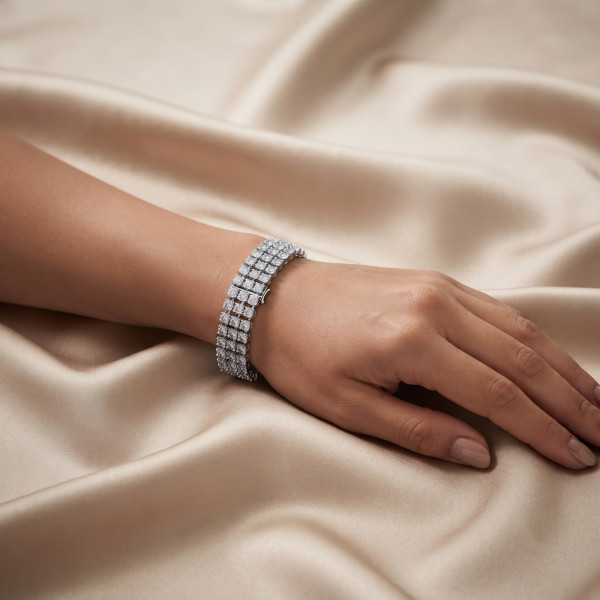 Classic CZ Link Bracelet