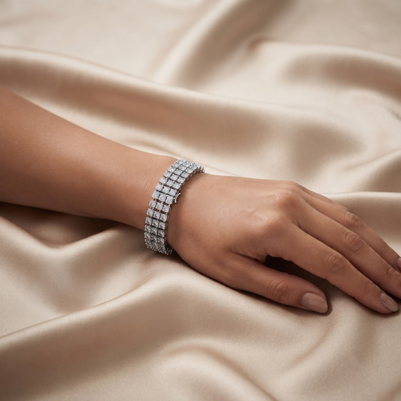 Classic CZ Link Bracelet