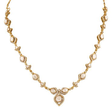 Noor Polki Solitaire Necklace