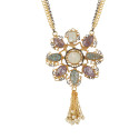 Celeste Gemstone Statement Pendant Necklace