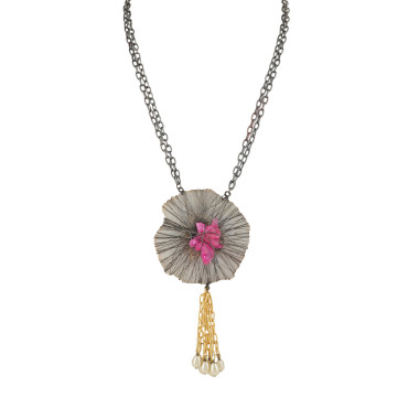Bloom Artisan Floral Pendant Necklace