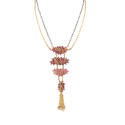 Aurora Crystal Tassel Pendant Necklace