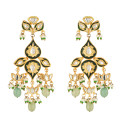 Emerald Meenakari Kundan Necklace Set