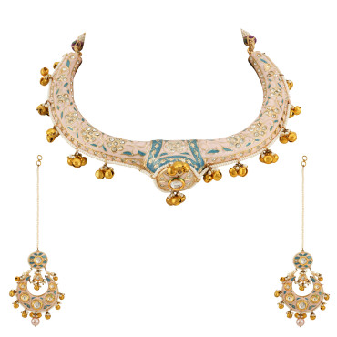 Shahi Hasli Kundan Statement Necklace
