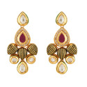 Anaista Kundan Pearl Temple Necklace