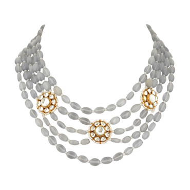 Noor-E-Gul Kundan Necklace Set