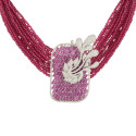 Ruby Luxe Beaded Statement Necklace Set