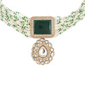 Emerald Pearl Kundan Choker Set