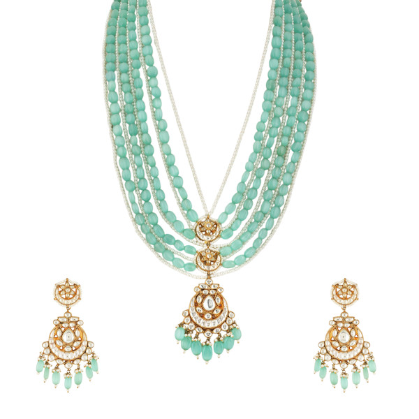 Amaira Long Kundan Necklace Set