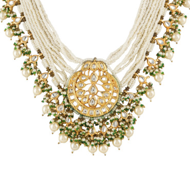 Noor Mahal Multi-Strand Pearl Necklace