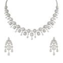 Emerald Cut Luxe Diamond Necklace Set