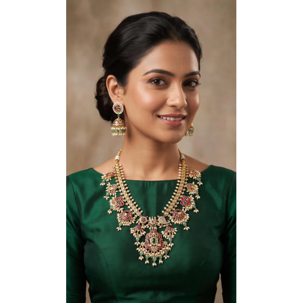 Mayura Heritage Temple Necklace Set