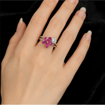 Fuchsia Petal Ring