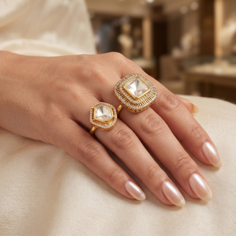 Zareen Dual Finger Ring