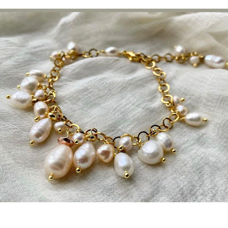 Asteria Pearl Charm Bracelet