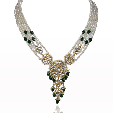 Aura Pachi Kundan Necklace 