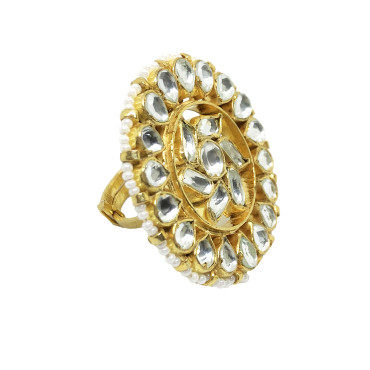 Mohini Pachi Kundan Ring Mohini Pachi Kundan Ring