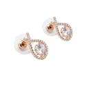 Paisley Rose Gold Stud Earrings