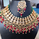 Indian Ethinic Gold Plated Kundan Necklace