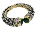 Antique CZ Green cuff Bracelet
