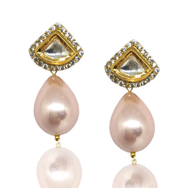 Thoth Pink Pearl Earrings 