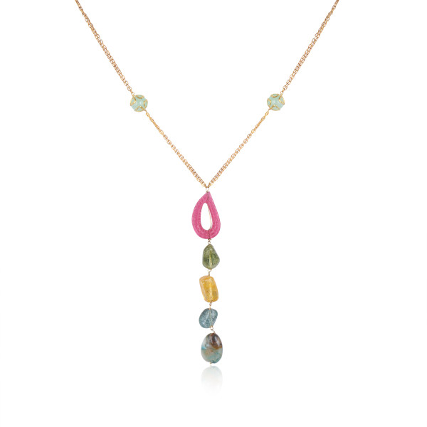 Long Chain Lariate Necklace