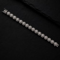 Halo CZ Bracelet | 925 Sterling Silver