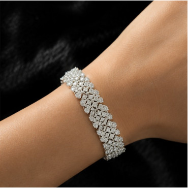 Bloom Diamond Cluster Bracelet