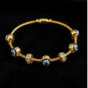 Elegant Gold Evil Eye Bracelet 