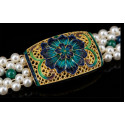 Emerald Blue Pearl Choker