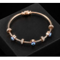 Evil Eye Rose Gold Bracelet 