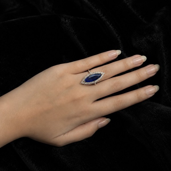 Midnight Marquis Ring