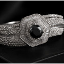 Obsidian Halo Bracelet