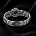 Obsidian Halo Bracelet