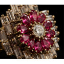 Ruby Sunburst Ring