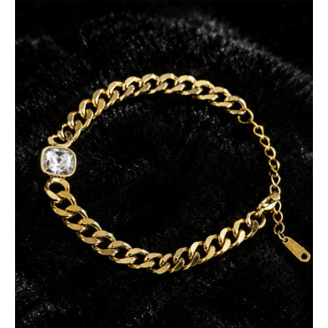 Solitaire Link Bracelet
